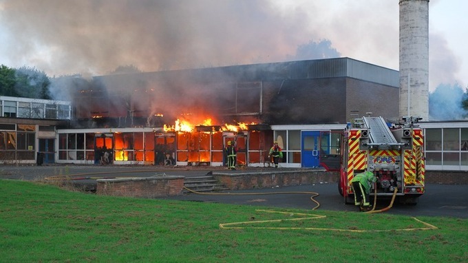 The fire broke out shortly after 6pm yesterday